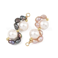 Natural Cultured Freshwater Pearl Beaded Pendants&nbsp;PALLOY-JF05932