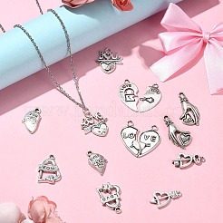 70Pcs 14 Styles Tibetan Style Alloy Pendants&nbsp;FIND-CJ0001-88
