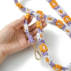 Alloy with Weave Cotton for DIY Keychains&nbsp;AJEW-CJ0001-32B