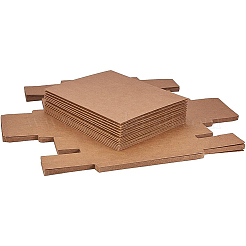クラフト紙の折りたたみボックス  引き出しボックス  長方形  バリーウッド  17.2x10.2x4.2cm  16個/セット&nbsp;CON-BC0004-32D-A