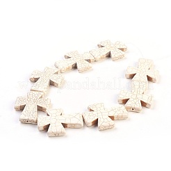 Synthetic Turquoise Beads Strands&nbsp;TURQ-G117-40x49mm-04