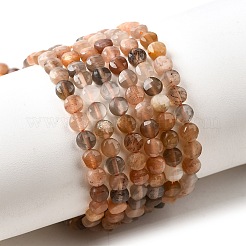 Natural Multi-Moonstone Beads Strands&nbsp;G-C179-A4mm-12