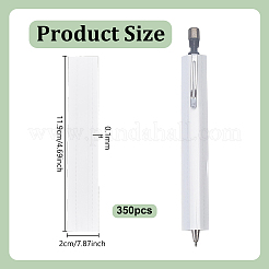 ペットペンカバーシュリンクフィルム350枚  長方形  ホワイト  119x20x0.1mm&nbsp;DIY-NB0016-05