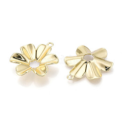 合金ペンダント  花のチャーム  ゴールドカラー  43.5x35.5x8mm  穴：2.5mm&nbsp;PALLOY-N185-05G