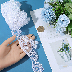 5.2 Yards Flower Polyester Lace Trim Ribbon&nbsp;OCOR-GF0005-59