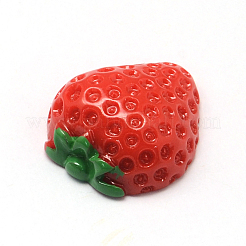 ストロベリーレジンデコデンカボション  模造食品  レッド  20x18x7mm&nbsp;X-CRES-R183-09