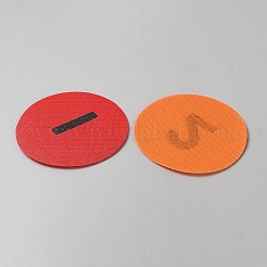 丸型マーカー カーペットマーカー  シッティングスポットナイロンフックアンドループ  数1~36  ミックスカラー  100x2mm  36個/セット&nbsp;DIY-WH0504-877