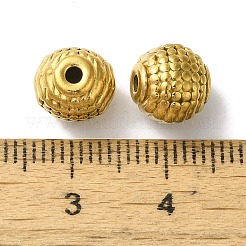 304ステンレススチールビーズ  ラウンド  ゴールドカラー  8.5x8mm  穴：1.5mm&nbsp;STAS-I305-132G