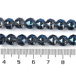 Transparent Electroplate Glass Beads Strands&nbsp;EGLA-N002-34C-C15