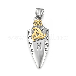 Ion Plating(IP) 304 Stainless Steel Pendants&nbsp;STAS-G303-28AS