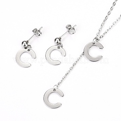 304 Stainless Steel Jewelry Sets&nbsp;SJEW-H303-C