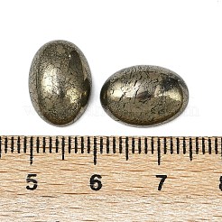Oval Natural Pyrite Cabochons&nbsp;G-S395-01