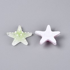 Transpant Resin & Paillette Decoden Cabochons&nbsp;CRES-Q222-01