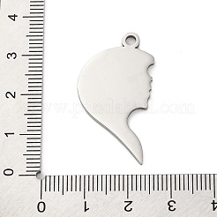 Anti-Tarnish 201 Stainless Steel Pendants&nbsp;STAS-R002-20P