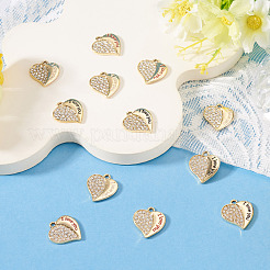 12Pcs 3 Colors Alloy Rhinestone Pendants&nbsp;FIND-TA0010-31