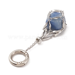 304 Stainless Steel Macrame Pouch Empty Stone Holder Pendant Decoration&nbsp;HJEW-JM01184-02