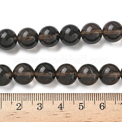 天然氷オブシディアンビーズ連売り  ラウンド  ココナッツブラウン  10mm  穴：1.2mm  約31~33個/連  14.76''~14.96''（37.5~38センチメートル）&nbsp;G-P590-A01-10mm-02