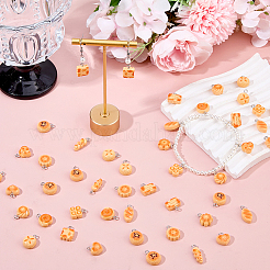 50Pcs Opaque Resin Pendants&nbsp;RESI-DC0001-62