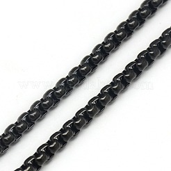 Trendy Men's 201 Stainless Steel Box Chain Necklaces&nbsp;NJEW-L043B-46B