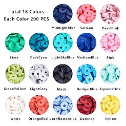 Handmade Polymer Clay Beads&nbsp;CLAY-PH0001-10