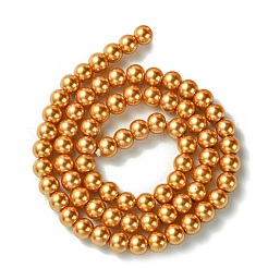 Eco-Friendly Dyed Glass Pearl Beads Strands&nbsp;HY-A008-6mm-RB094