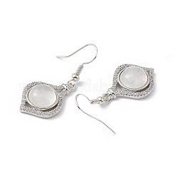 Natural Quartz Crystal Vase Dangle Earrings&nbsp;EJEW-A092-01P-20