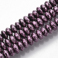 Electroplated Non-magnetic Synthetic Hematite Beads Strands&nbsp;G-S365-011-01