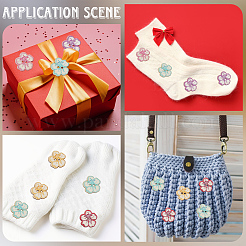 2 Bags Printed Wooden Buttons&nbsp;BUTT-GF0004-13