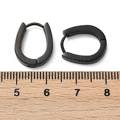 304 Stainless Steel Polishing Effect Hoop Earrings&nbsp;EJEW-M001-38P