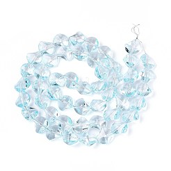 Baking Paint Transparent Glass Beads Strands&nbsp;DGLA-N017-03F