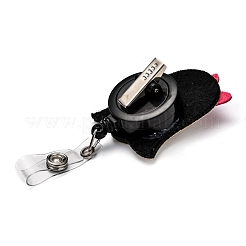 Halloween Ghost and Pumpkin Glitter Powder Felt & ABS Plastic Badge Reel&nbsp;AJEW-I053-17