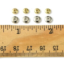 100 個の CCB プラスチックスペーサービーズ  ロンデル  プラチナ  5.5x1.5mm  穴：1.5mm&nbsp;CCB-FS0001-08A