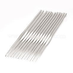 カラフルアルミかぎ針編みのフックと鉄かぎ針編みフック針  ミックスカラー  125~150x2~6.5mm  鉄ピン：0.6~1.9mm  アルミニウムピン：2.0~6.5mm  22個/セット&nbsp;TOOL-R041-02A