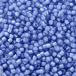 MIYUKIデリカビーズ  シリンダー  日本製シードビーズ  11/0  (db1784) ホワイトラインサファイアab  1.3x1.6mm  穴：0.8mm  約2000PCS /ボトル  10 G /ボトル&nbsp;SEED-JP0008-DB1784