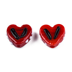 Opaque Handmade Bumpy Lampwork Beads Strands&nbsp;LAMP-T017-20-B06