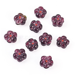 10Pcs Transparent Handmade Bumpy Lampwork Beads&nbsp;LAMP-TADJ0001-48A