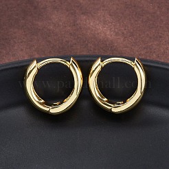 Brass Huggie Hoop Earrings&nbsp;EJEW-F260-06G