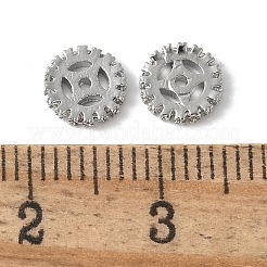 Brass Micro Pave Cubic Zirconia Beads&nbsp;KK-D324-11P-02