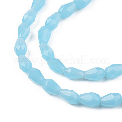 Imitation Jade Glass Beads Strands&nbsp;GLAA-N052-02