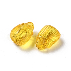 天然バルト産琥珀のバスケットチャーム  12~14x10~12x5~6.5mm  穴：1.5mm&nbsp;G-NH0001-04