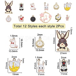 Mixed Shapes Alloy Enamel Pendants&nbsp;ENAM-SC0001-41