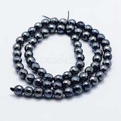 Electroplated Natural Agate Beads Strands&nbsp;G-G749-01E-8mm