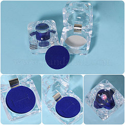 Square Plastic Ring Storage Boxes with EVA Inside&nbsp;AJEW-WH0472-43B