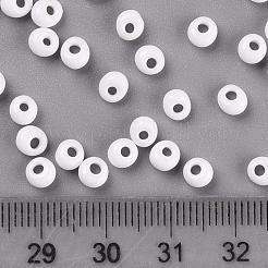 TOHO差し玉ビーズ  日本製シードビーズ  （41)つの不透明な白  4.5x4x3mm  穴：1.2mm  約450 G /袋&nbsp;SEED-TM04-41
