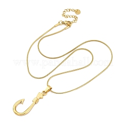 304 Stainless Steel Pendant Necklaces&nbsp;NJEW-P330-01A-G