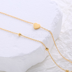Beach Heart Shape Beaded Double Layer Bracelet and Anklet for Women&nbsp;PS4517