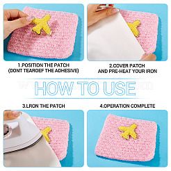 76Pcs 2 Sets 2 Styles Polyester Clothing Patches&nbsp;PATC-TA0001-42