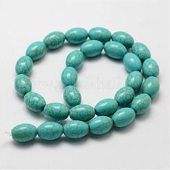 Synthetic Howlite Bead Strand&nbsp;G-P228-05-10x14mm