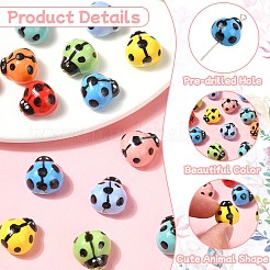 16Pcs 8 Colors Handmade Porcelain Beads&nbsp;PORC-CJ0001-10