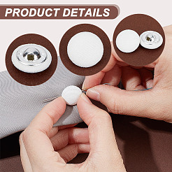 100Pcs Cloth Shank Buttons&nbsp;BUTT-NB0001-72B